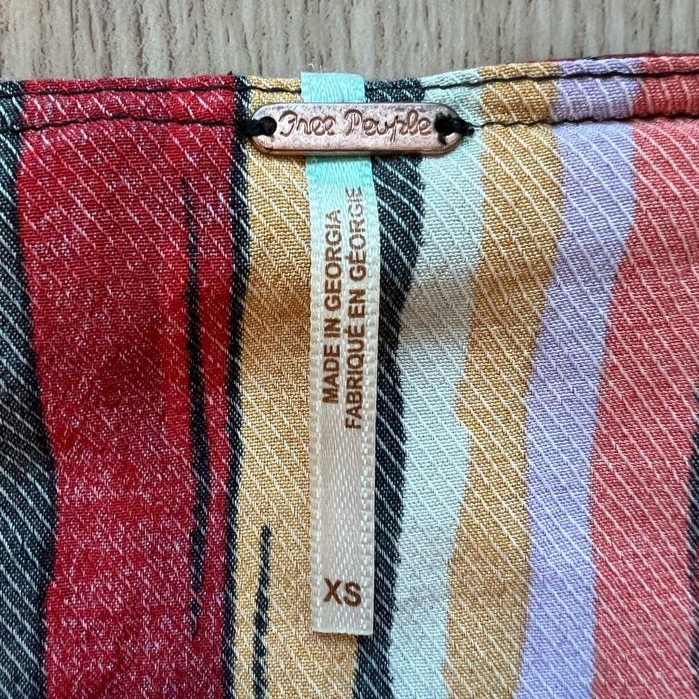 Free People Striped Tunic, Size XS, Multicolor, Beach, Lake, Summer - Picture 4 of 8